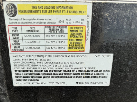 Horizon 14' RDZ BP Roll off Bundle (2) 7k Axles + 3 Bins w/ 4' Walls - Roll Off Packages/RO 14' Bumper Pull - Stryker Dealership Group