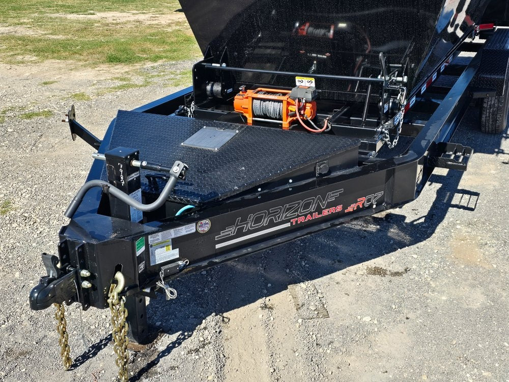 Horizon 14' RDZ BP Roll off Bundle (2) 7k Axles + 3 Bins w/ 4' Walls - Roll Off Packages/RO 14' Bumper Pull - Stryker Dealership Group