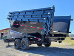 Horizon 14' RDZ BP Roll off Bundle (2) 7k Axles + 3 Bins w/ 4' Walls - Roll Off Packages - RO 14' Bumper Pull - Stryker Dealership Group