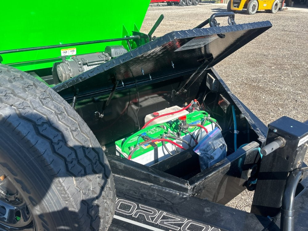 Horizon 14' RDZ BP Roll off Bundle (2) 7k Axles + 3 Bins w/ 4' Walls - Roll Off Packages/RO 14' Bumper Pull - Stryker Dealership Group