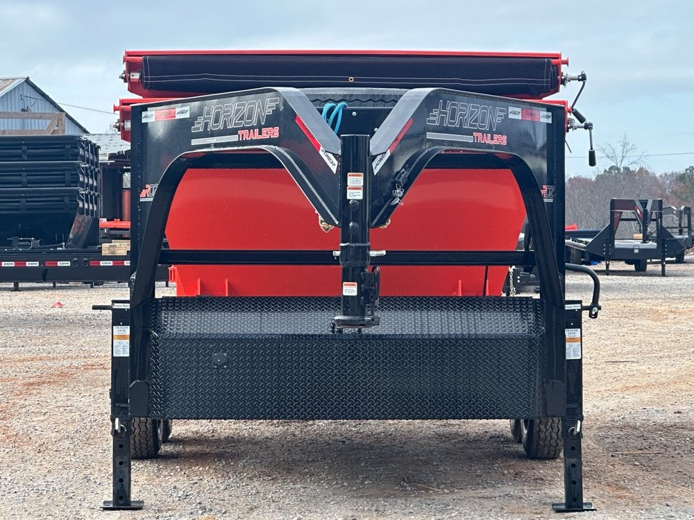 Horizon 14' RDZ GN Roll off Bundle (2) 7k Axles + 2 Bins w/ 4' Walls - Roll Off Packages/RO 14' Gooseneck - Stryker Dealership Group