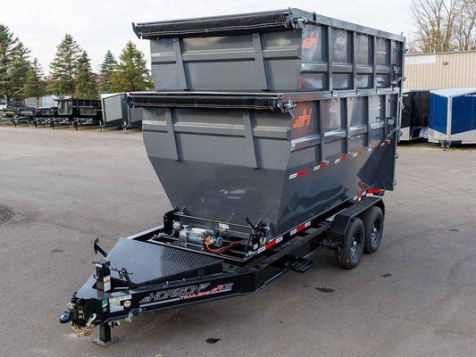 Horizon 14' RDZ GN Roll off Bundle (2) 7k Axles + 2 Bins w/ 6' Walls - Roll Off Packages/RO 14' Gooseneck - Stryker Dealership Group