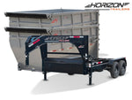 Horizon 14' RDZ GN Roll off Bundle (2) 7k Axles + 2 Bins w/ 6' Walls - Roll Off Packages - RO 14' Gooseneck - Stryker Dealership Group