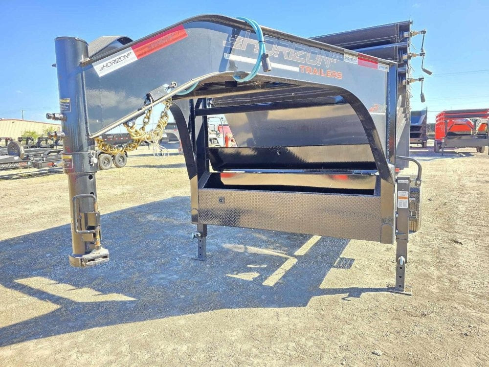 Horizon 14' RDZ GN Roll off Bundle (2) 7k Axles + 3 Bins w/ 4' Walls - Roll Off Packages/RO 14' Gooseneck - Stryker Dealership Group