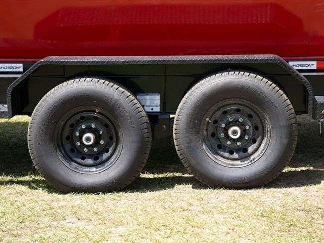 Horizon 14' RDZ GN Roll off Bundle (2) 7k Axles + 3 Bins w/ 4' Walls HZN14GN7K4FTEDZ3REDTX - Ghost ROP - Stryker Dealership Group