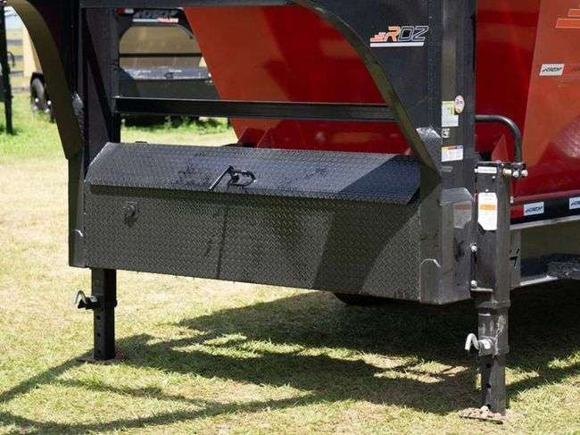 Horizon 14' RDZ GN Roll off Bundle (2) 7k Axles + 3 Bins w/ 4' Walls HZN14GN7K4FTEDZ3REDTX - Ghost ROP - Stryker Dealership Group