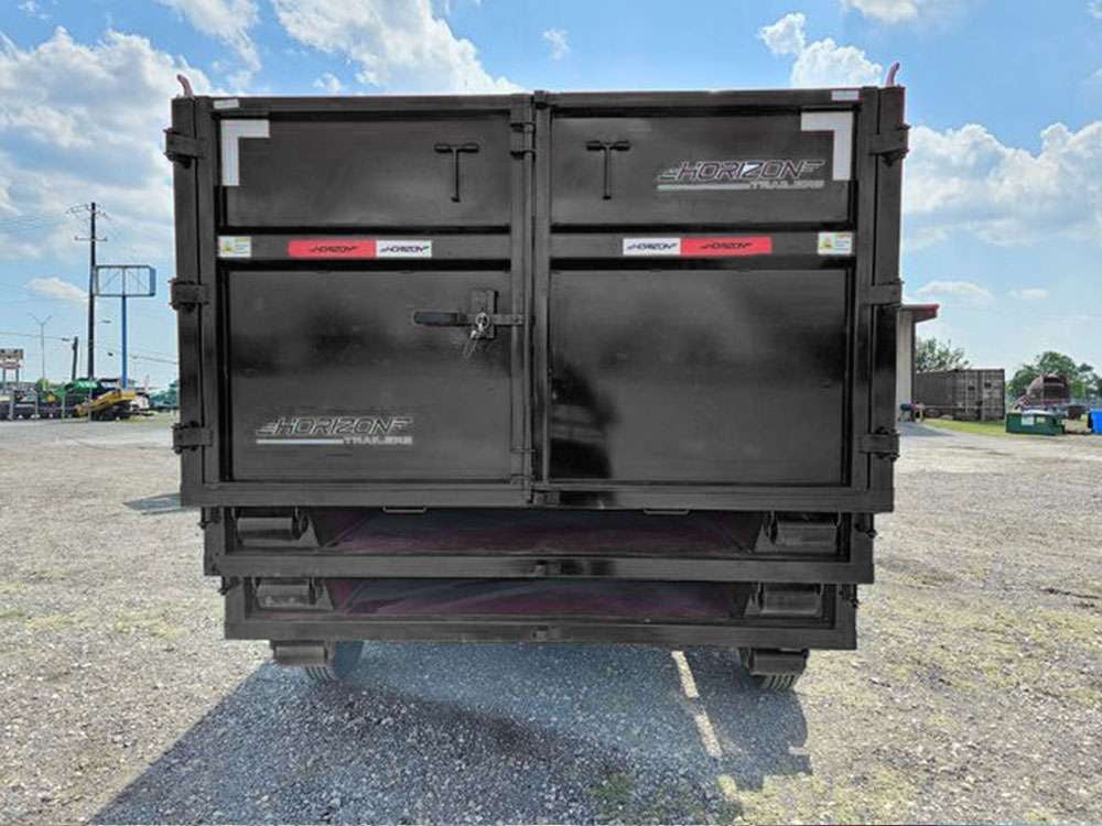 Horizon 14' RDZ GN Roll off Bundle (2) 8k Axles + 3 Bins w/ 6' Walls HZN14GN8K6FTEDZ3BLKAL - Ghost ROP - Stryker Dealership Group