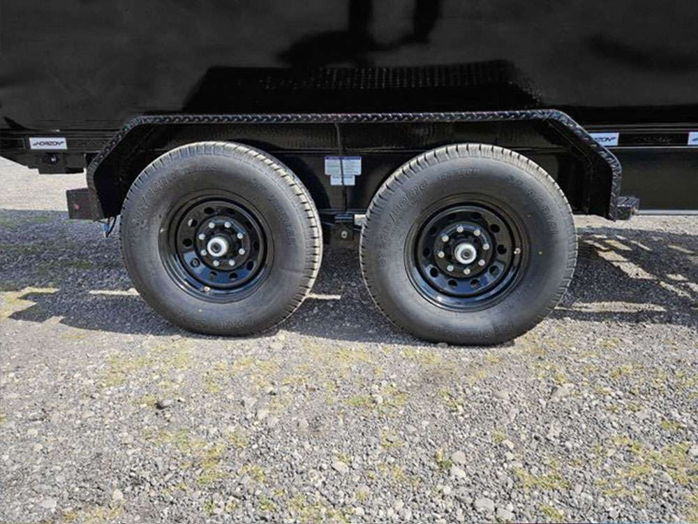 Horizon 14' RDZ GN Roll off Bundle (2) 8k Axles + 3 Bins w/ 6' Walls HZN14GN8K6FTEDZ3BLKAL - Ghost ROP - Stryker Dealership Group