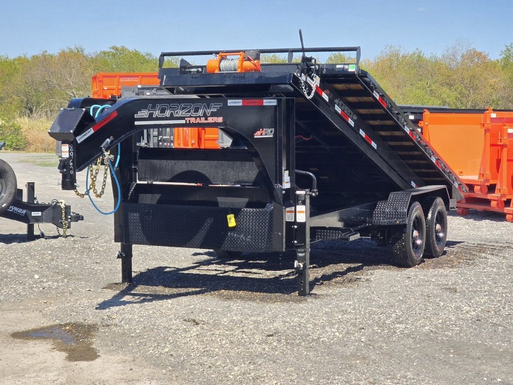 Horizon 16' HRD GN Roll off Bundle (2) 10k Axles + 1 16' ROZ Roll Off Deck - Roll Off Packages/RO 16' Gooseneck - Stryker Dealership Group