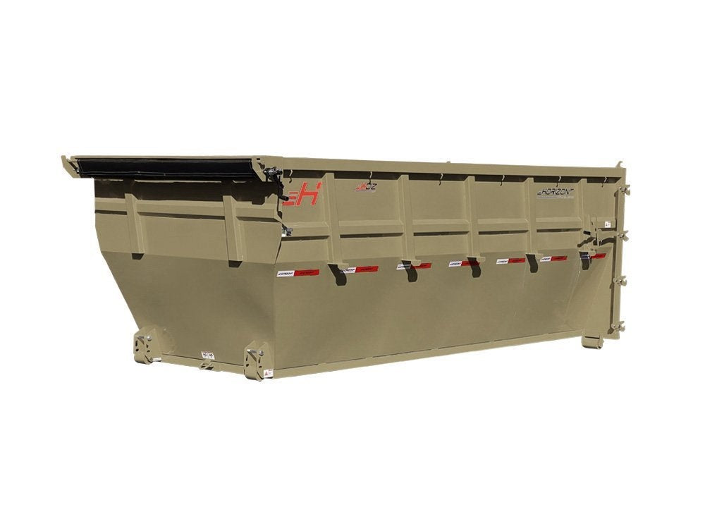 Horizon 16' HRD GN Roll off Bundle (2) 10k Axles + 2 Bins w/ 6' Walls - Roll Off Packages/16' Gooseneck - Stryker Dealership Group