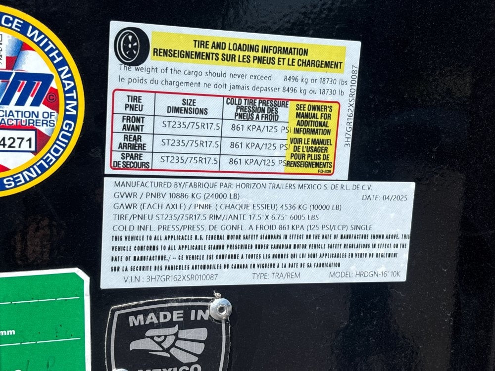 Horizon 16' HRD GN Roll off Bundle (2) 10k Axles + 3 Bins w/ 4' Walls - Roll Off Packages/RO 16' Gooseneck - Stryker Dealership Group
