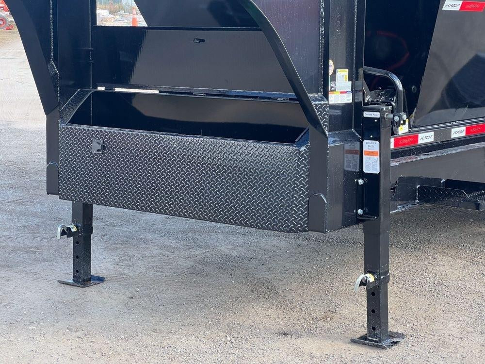 Horizon 16' HRD GN Roll off Bundle (2) 10k Axles + 3 Bins w/ 4' Walls HZN16GN10K4FTEDZ3BLKMI - Ghost ROP - Stryker Dealership Group
