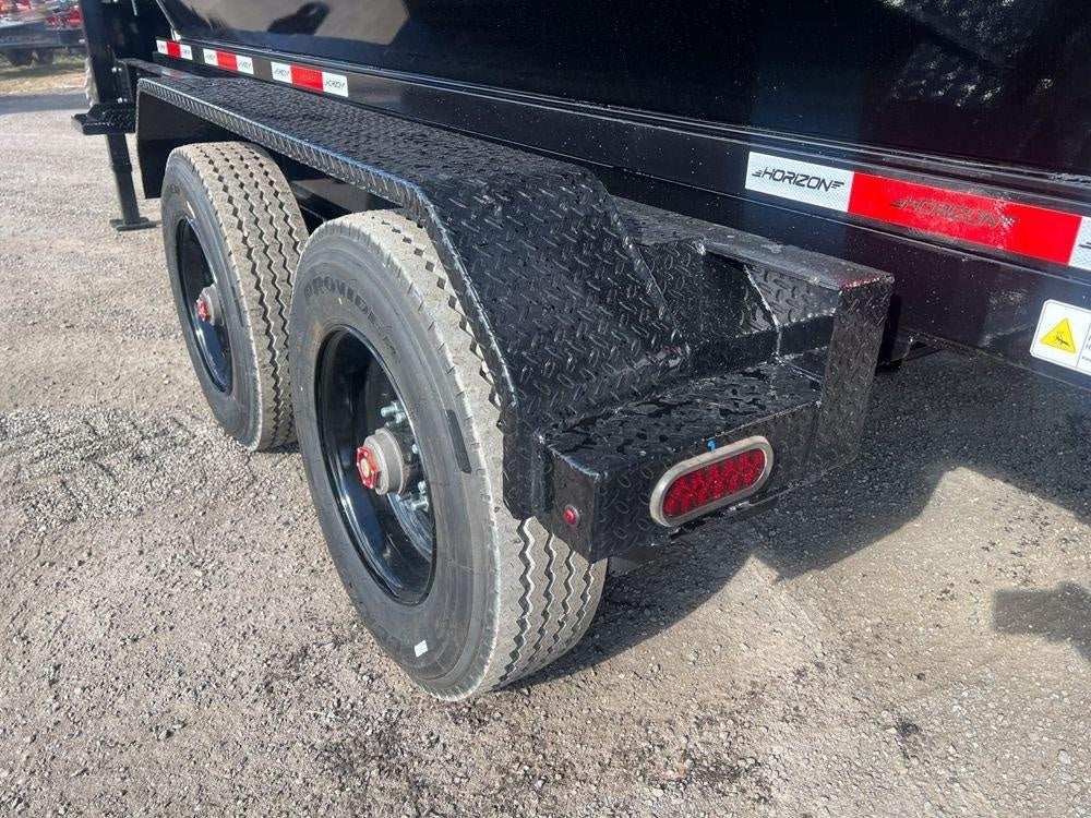 Horizon 16' HRD GN Roll off Bundle (2) 10k Axles + 3 Bins w/ 4' Walls HZN16GN10K4FTEDZ3BLKMI - Ghost ROP - Stryker Dealership Group