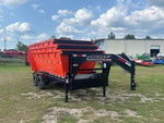 Horizon 16' HRD GN Roll off Bundle (2) 10k Axles + 3 Bins w/ 4' Walls HZN16GN10K4FTEDZ3ORANGETX - Ghost ROP - Stryker Dealership Group
