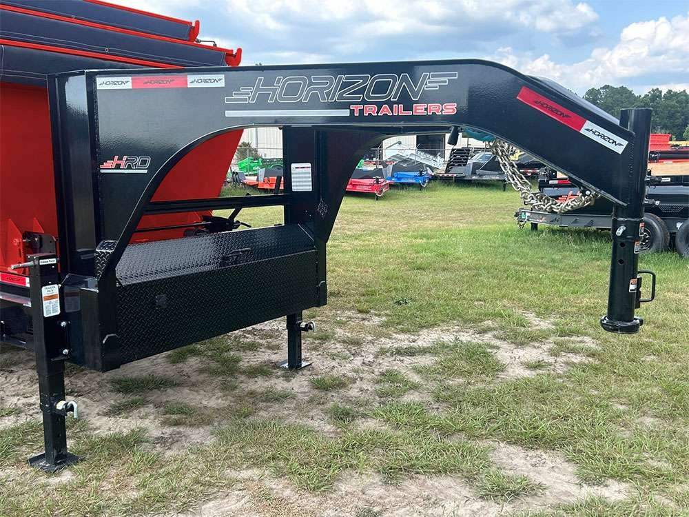 Horizon 16' HRD GN Roll off Bundle (2) 10k Axles + 3 Bins w/ 4' Walls HZN16GN10K4FTEDZ3REDTX - Ghost ROP - Stryker Dealership Group