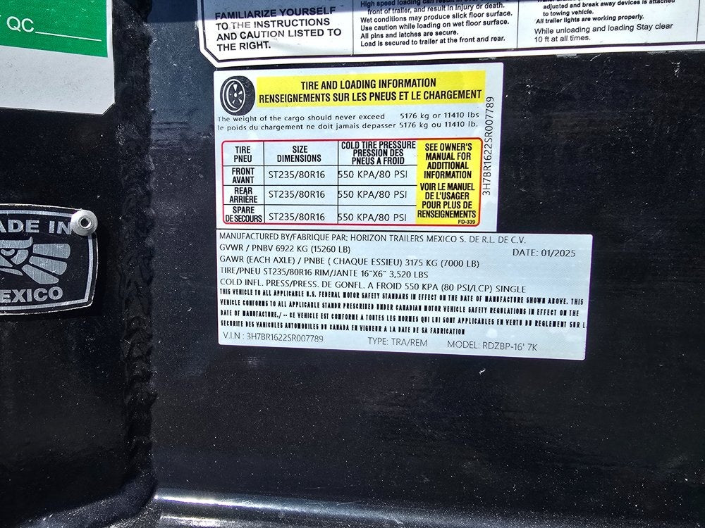 Horizon 16' RDZ BP Roll Off Base (2) 7k Axles - Roll Off Base Trailer/RO 16' Bumper Pull - Stryker Dealership Group