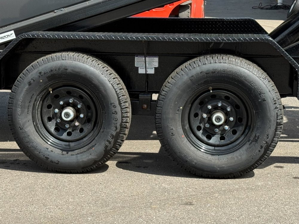 Horizon 16' RDZ BP Roll off Bundle (2) 7k Axles + 1 Bin w/ 4' Walls - Roll Off Packages/RO 16' Bumper Pull - Stryker Dealership Group