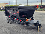 Horizon 16' RDZ BP Roll off Bundle (2) 7k Axles + 2 Bins w/ 4' Walls - Roll Off Packages - RO 16' Bumper Pull - Stryker Dealership Group