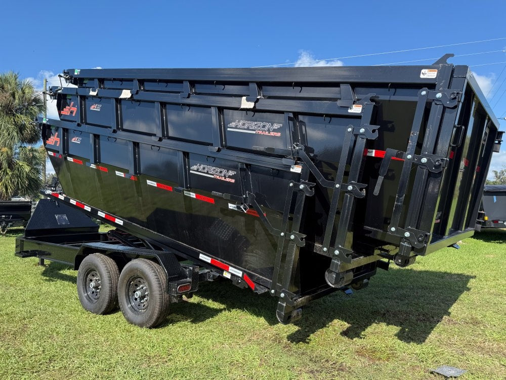 Horizon 16' RDZ BP Roll off Bundle (2) 7k Axles + 3 Bins w/ 4' Walls - Roll Off Packages/16' Bumper Pull - Stryker Dealership Group