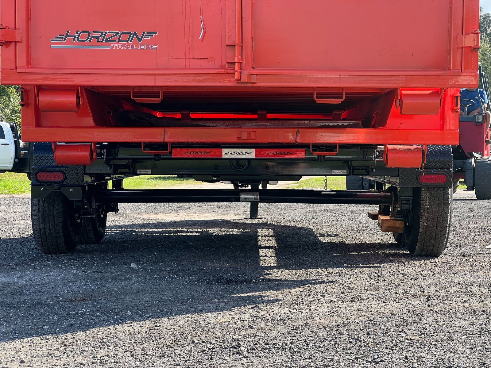 Horizon 16' RDZ BP Roll off Bundle (2) 7k Axles + 3 Bins w/ 4' Walls HZN16BP7K4FTEDZ3ORANGEFL - Ghost ROP - Stryker Dealership Group