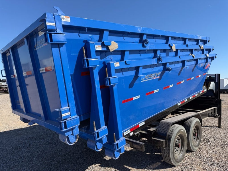 Horizon 16' RDZ GN Roll off Bundle (2) 7k Axles + 3 Bins w/ 4' Walls - Roll Off Packages - RO 16' Gooseneck - Stryker Dealership Group