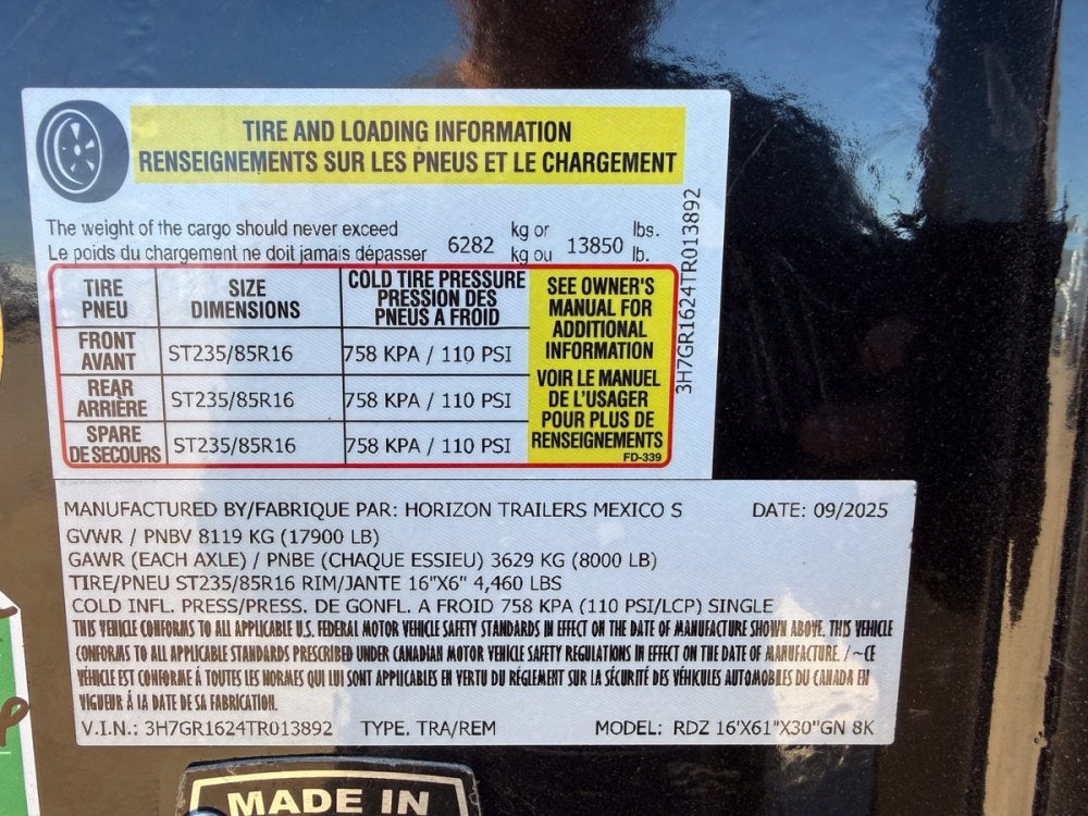 Horizon 16' RDZ GN Roll off Bundle (2) 7k Axles + 3 Bins w/ 4' Walls - Roll Off Packages/RO 16' Gooseneck - Stryker Dealership Group