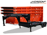 Horizon 16' RDZ GN Roll off Bundle (2) 7k Axles + 3 Bins w/ 4' Walls - Roll Off Packages - RO 16' Gooseneck - Stryker Dealership Group