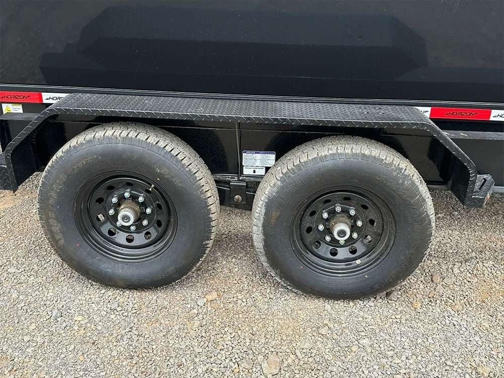Horizon 16' RDZ GN Roll off Bundle (2) 7k Axles + 3 Bins w/ 4' Walls HZN16GN7K4FTEDZ3BLKAL - Ghost ROP - Stryker Dealership Group
