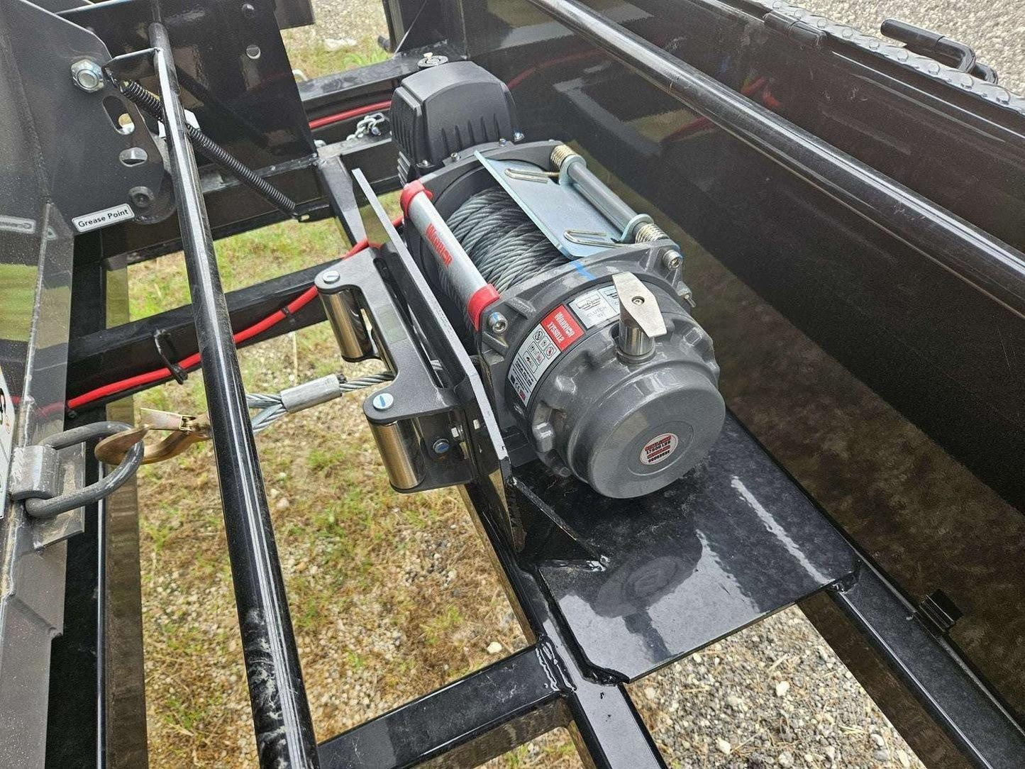 Horizon 16' RDZ GN Roll off Bundle (2) 7k Axles + 3 Bins w/ 4' Walls HZN16GN7K4FTEDZ3GrayFL - Ghost ROP - Stryker Dealership Group