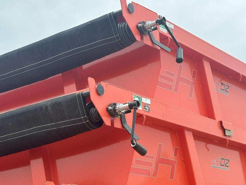 Horizon 16' RDZ GN Roll off Bundle (2) 7k Axles + 3 Bins w/ 4' Walls HZN16GN7K4FTEDZ3ORANGEAL - Ghost ROP - Stryker Dealership Group