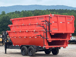 Horizon 16' RDZ GN Roll off Bundle (2) 7k Axles + 3 Bins w/ 4' Walls HZN16GN7K4FTEDZ3ORANGEAL - Ghost ROP - Stryker Dealership Group