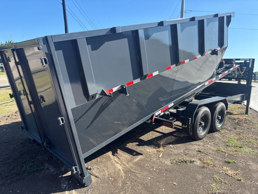 Horizon 16' RDZ GN Roll off Bundle (2) 7k Axles + 3 Bins w/ 6' Walls - Roll Off Packages/16' Gooseneck - Stryker Dealership Group