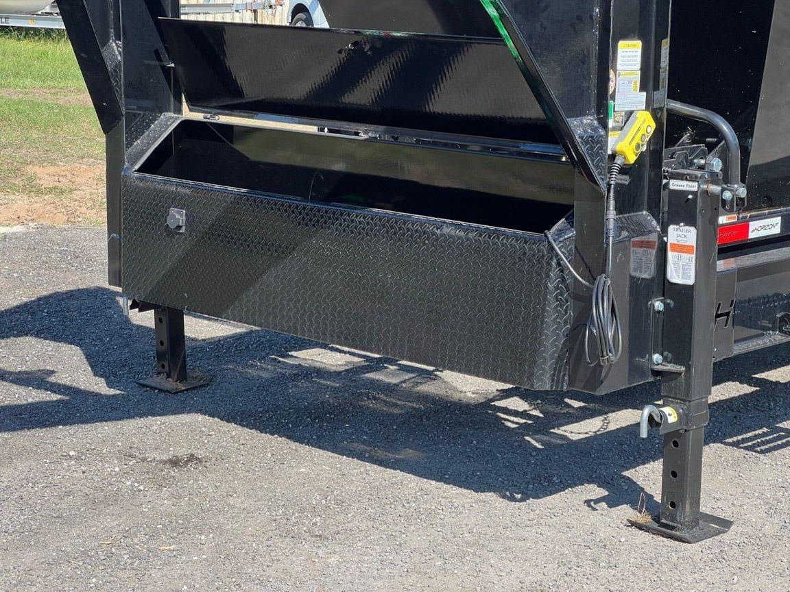 Horizon 16' RDZ GN Roll off Bundle (2) 8k Axles + 2 Bins w/ 6' Walls HZN16GN8K6FTEDZ3BLKAL - Ghost ROP - Stryker Dealership Group