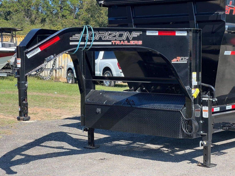Horizon 16' RDZ GN Roll off Bundle (2) 8k Axles + 2 Bins w/ 6' Walls HZN16GN8K6FTEDZ3BLKMI - Ghost ROP - Stryker Dealership Group