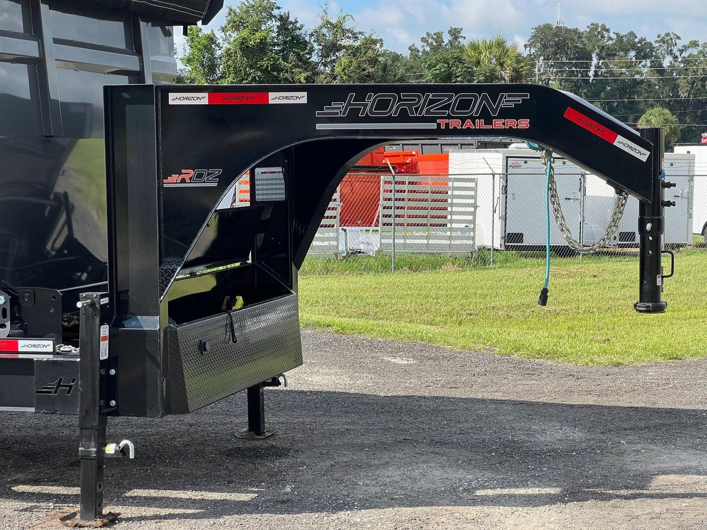 Horizon 16' RDZ GN Roll off Bundle (2) 8k Axles + 2 Bins w/ 6' Walls HZN16GN8K6FTEDZ3GrayTX - Ghost ROP - Stryker Dealership Group