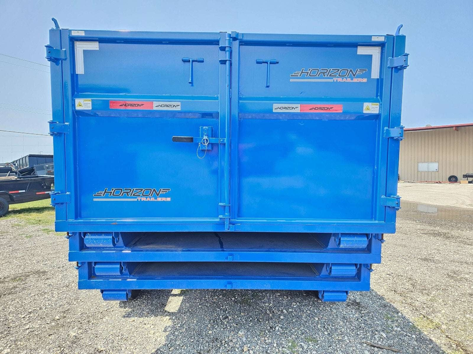 Horizon 16' RDZ GN Roll off Bundle (2) 8k Axles + 3 Bins w/ 4' Walls HZN16GN8K4FTEDZ3BLUETX - Ghost ROP - Stryker Dealership Group