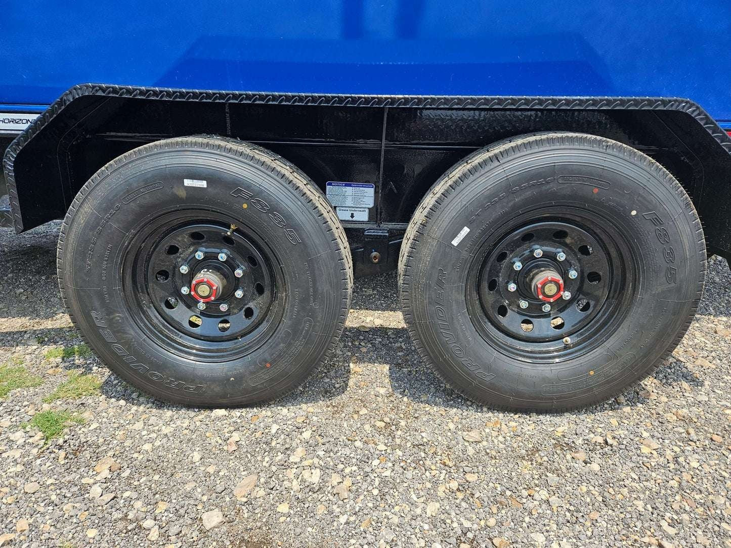 Horizon 16' RDZ GN Roll off Bundle (2) 8k Axles + 3 Bins w/ 4' Walls HZN16GN8K4FTEDZ3BLUETX - Ghost ROP - Stryker Dealership Group