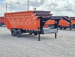 Horizon 16' RDZ GN Roll off Bundle (2) 8k Axles + 3 Bins w/ 4' Walls HZN16GN8K4FTEDZ3ORANGETX - Ghost ROP - Stryker Dealership Group
