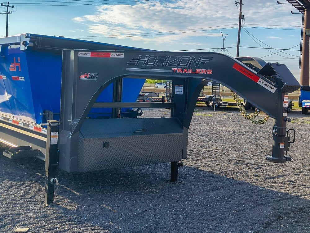 Horizon 20' HRD GN Roll off Bundle (2) 10k Axles + 1 Bin w/ 4' Walls - Roll Off Packages/20' Gooseneck - Stryker Dealership Group
