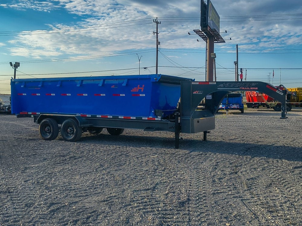 Horizon 20' HRD GN Roll off Bundle (2) 10k Axles + 1 Bin w/ 4' Walls - Roll Off Packages/20' Gooseneck - Stryker Dealership Group