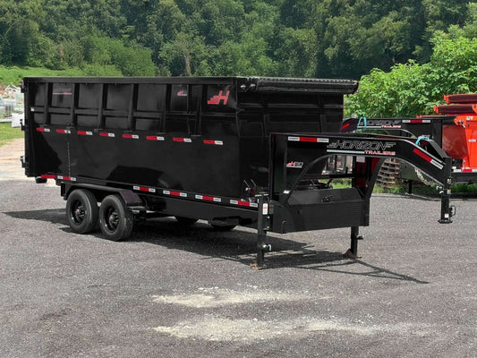 Horizon 20' HRD GN Roll off Bundle (2) 10k Axles + 1 Bin w/ 6' Walls - Roll Off Packages/RO 20' Gooseneck - Stryker Dealership Group