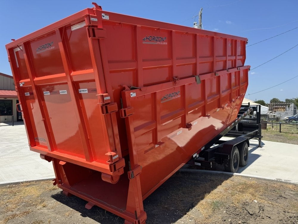 Horizon 20' HRD GN Roll off Bundle (2) 10k Axles + 2 Bins w/ 4' Walls - Roll Off Packages/RO 20' Gooseneck - Stryker Dealership Group