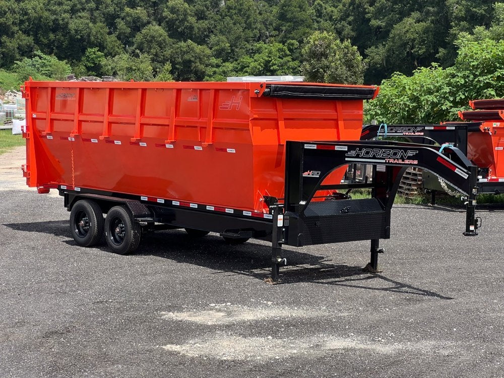 Horizon 20' HRD GN Roll off Bundle (2) 10k Axles + 2 Bins w/ 6' Walls - Roll Off Packages/20' Gooseneck - Stryker Dealership Group