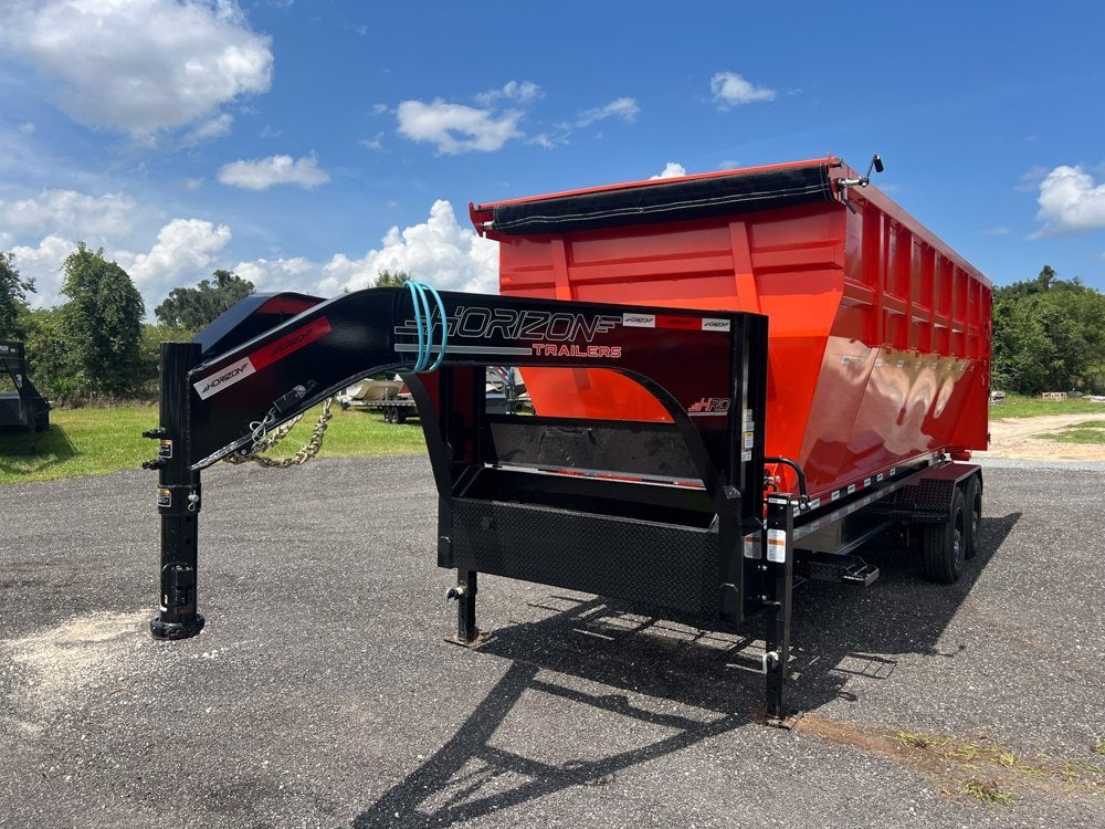 Horizon 20' HRD GN Roll off Bundle (2) 10k Axles + 2 Bins w/ 6' Walls - Roll Off Packages/20' Gooseneck - Stryker Dealership Group
