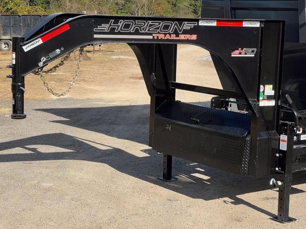 Horizon 20' HRD GN Roll off Bundle (2) 10k Axles + 2 Bins w/ 6' Walls HZN20GN10K6FTEDZ3GrayAL - Ghost ROP - Stryker Dealership Group