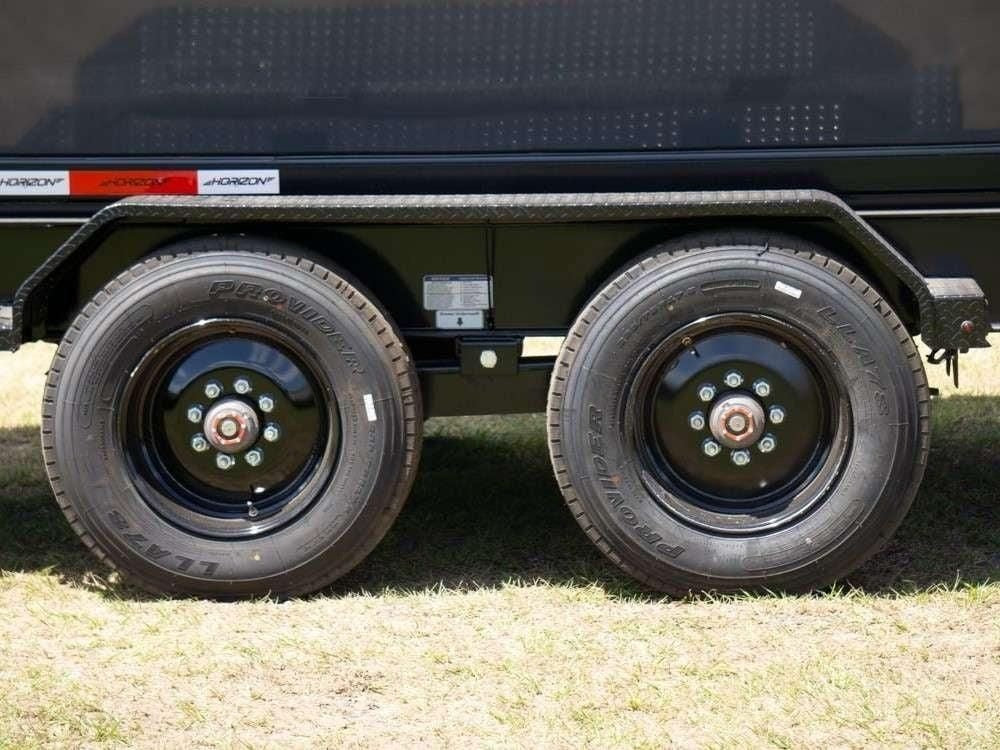 Horizon 20' HRD GN Roll off Bundle (2) 10k Axles + 3 Bins w/ 4' Walls HZN20GN10K4FTEDZ3GrayTX - Ghost ROP - Stryker Dealership Group