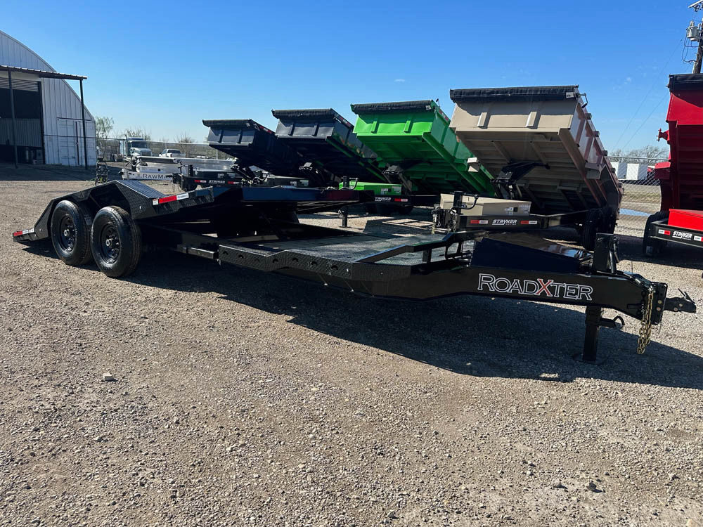 22' GTX Gravity Tilt Trailer (2) 7k Torsion Axles 4' Stationary Deck 113023