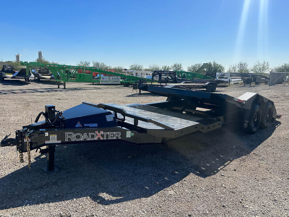 22' GTX Gravity Tilt Trailer (2) 7k Torsion Axles 4' Stationary Deck 113023