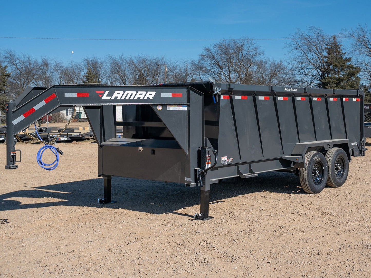 Lamar DL Low - Profile Gooseneck Dump Trailer - Stryker Dealership Group