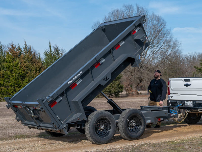 Compact 10-Foot Mini Dump Trailer